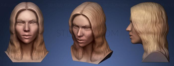 3D model Scarlett Johansson (STL)